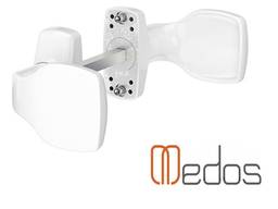 Ручка дверная ухват-ухват, белая (Ral 9016)