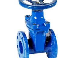 Ручна засувка чавунна з обгумованим клином Ду80 Ру10