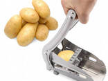 Ручная картофелерезка металлическая машинка Potato Chipper для нарезки картофеля фри. ..