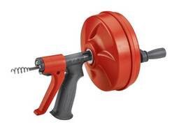 Ручная вертушка с автоподачей power-spin для прочистки труб