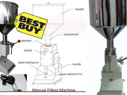 Ручной дозатор для жидких и пастообразных продуктов от 5 до 70 мл.