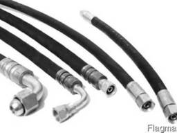 Рукава напорные резиновые высокого давления с металлическими оплетками неармированные ГОС