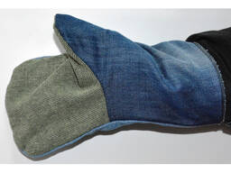 Рукавиці робочі з брезентовим надолонником.