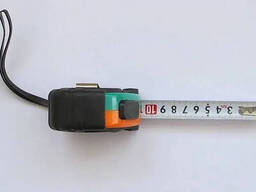 Рулетка измерительная 5 метров с магнитным зацепом и прорезиненным покрытием