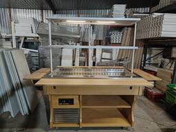 Салат бар Tecfrigo б у, Холодильна вітрина бу, холодильний стіл б у, стіл вітрина бу