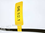 Самоклеющиеся бирки желтые маркировки оптических патч-кордов и пигтейлов D до 5 мм. - фото 3