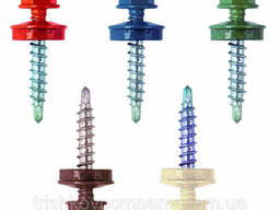 Саморез кровельный цветной с уплотнительной шайбой 35 мм. ..