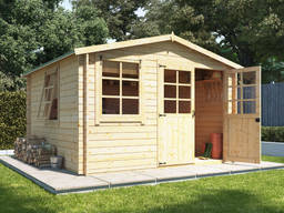Сарай в сад из бруса 3х3м
