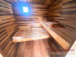 Sauna Cube Quadro Black 3.6x6.5m Thermowood Production