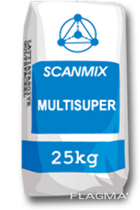 Клей Scanmix Multisuper для укладки кафеля, мрамора и гранита