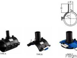 Седловой тройник D 40/20 - 450/63 SDR11 ПЕ 100 TEGA