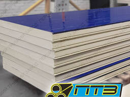 Сендвіч-панелі стінові з утеплювачем PIR (ПІР) та PUR (ПУР)