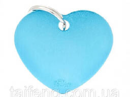 Сердце большое голубое Basic Aluminum (8055960258390)