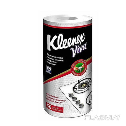 Серветки універсальні багаторазові Viva Kleenex, 56 шт