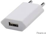 Сетевой адаптер 1А для зарядки от сети через USB - разъем - фото 1