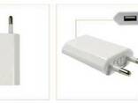 Сетевой адаптер 1А для зарядки от сети через USB - разъем - фото 2