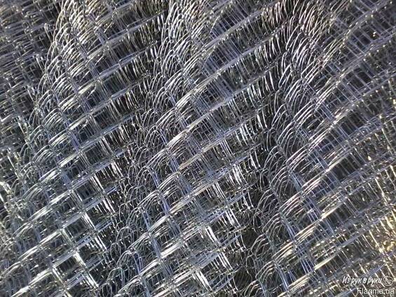 Сетка рабица оцинкованная ячейка:30х30х1,8мм; рулон:1х10м