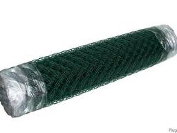 Сетка рабица ПВХ покрытие. Ячейка:50х50мм; рулон:1,5х10м