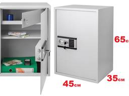 Сейф 65х45Х35см. офисный с взломостойким электронным замком