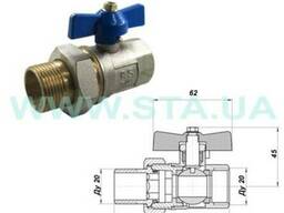 Шаровый кран-американка для воды Ду 15,20,25,32,40,50мм