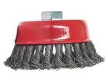 Щетка-чашка Vitals плетенная сталь 100 мм М14, 0,5 мм - фото 1