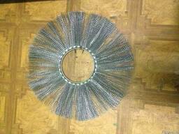 Щетка дисковая 120х550 металлический ворс