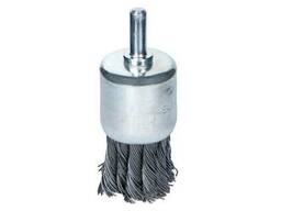 Щетка проволочная чашеобразная Ø25мм хвостовик Ø6мм (стальная витая) Sigma (9028021)