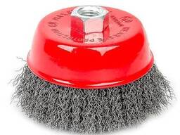 Щітка чашкова 100 мм, для КШМ, М14 (кручення дріт) Intertool BT-1100