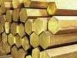 Шестигранник латунный 17-36