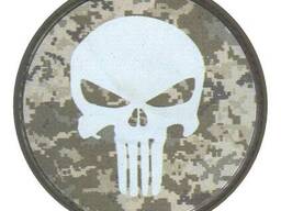 Шеврон Punisher круглый ПВХ ММ-14
