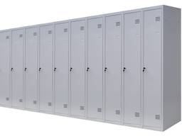 Шкаф металлический одноуровневый ШОМ-П 10/400. Ширина 400см. 10 секций