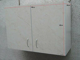 Шкаф навесной 80х60х30 с петлями (Карара)