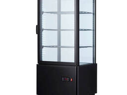 Шкаф-витрина холодильная 78л EWT ​​INOX RT78B black