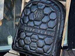 Шкіряний чорний Philipp Plein рюкзак чоловічий чорний РМ2