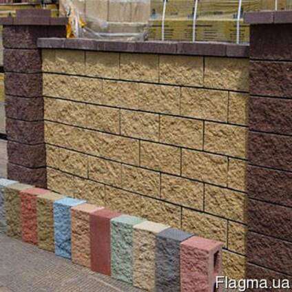 Шлакоблок декоративный облицовочный