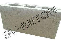 Шлакоблок, камень строительный размер 39*19*12