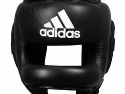 Шлем боксерский Pro Full Protection с бампером |черно/белый|Adidas ADIBHGF01