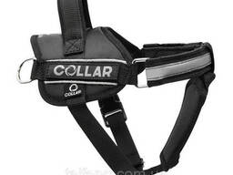 Шлея Dog Extreme Police №5 c фонариком В:85-115см Черный