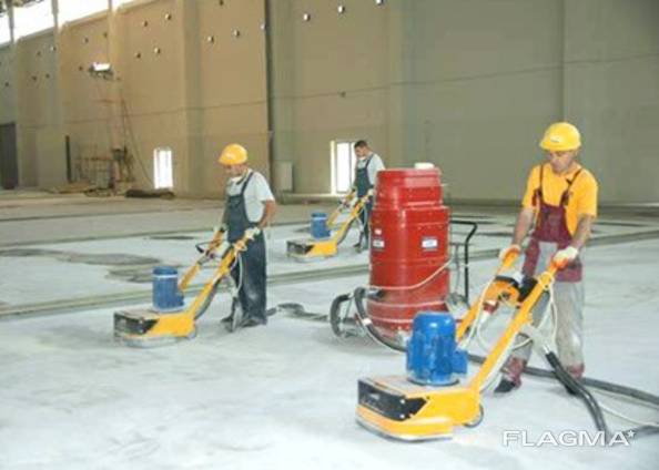 Шлифовка бетона, фрезеровка бетона