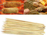 Шпажки бамбуковые палочки для шашлыка канапе 20 см (длина 200 мм) 100шт/уп. - фото 3