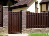 Штакетник металлический, євроштахетник, штахети металеві - фото 2