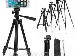 Штатив для фотоаппарата трипод 3120A + чехол Чёрный