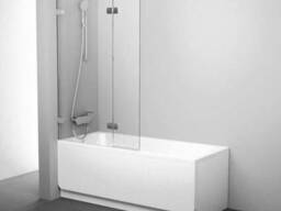 Штора для ванни двохелементна BVS2-100 L Transparent, Ravak
