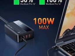 Швидкісний зарядний хаб Ldnio 100 Вт з підтримкою PD3.0, QC4.0 та LED-індикацією. ..