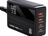 Настільний зарядний адаптер Ldnio 100 Вт з LED-дисплеєм та підтримкою Power Delivery та. .. - фото 2