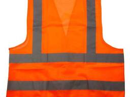 Сигнальный жилет оранжевый 4 с/о полосы XXL GRAD (9451595)