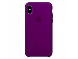 Силиконовый чехол для iPhone X фиолетовый