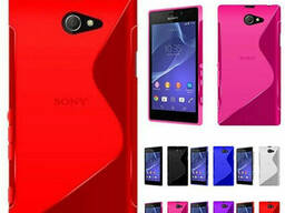 Силиконовый S-line TPU чехол Sony Xperia M2 D2305 D2302 s50h