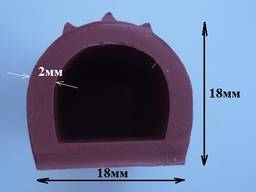 Силиконовый уплотнитель до термокамер 18х18 мм