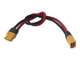 Силовой адаптер-переходник Amass XT60H папа-мама силиконовый провод 12AWG 30см